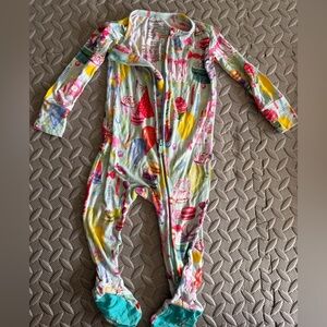Posh Peanut Multicolor Party Print Footie